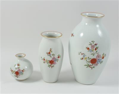 3 Vasen, - Sommerauktion - Antiquitäten