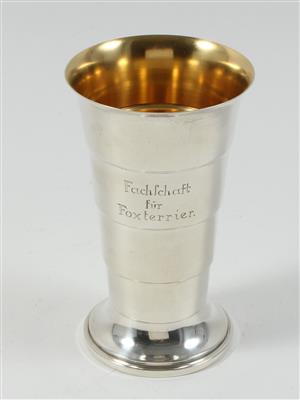 Deutscher Silber Becher mit Innenvergoldung, - Summer-auction