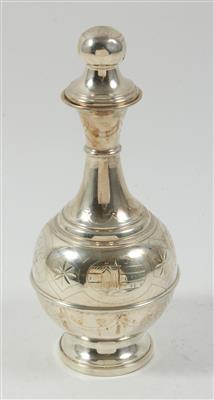 Silber Flakon mit Stöpsel, - Sommerauktion - Antiquitäten