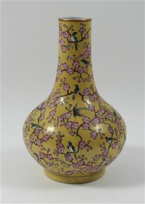 Famille rose Vase, - Sommerauktion - Antiquitäten