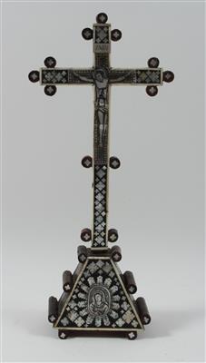 Jerusalemer Standkreuz und kleines Jerusalemer Kreuz, 19. Jh., - Sommerauktion - Antiquitäten