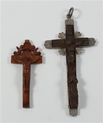 Zwei kleine Kreuzanhänger, - Sommerauktion - Antiquitäten