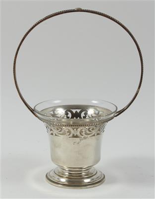Budapester Silber Körbchen, - Sommerauktion - Antiquitäten