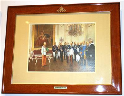 Kaiser Franz Joseph I. mit den deutsches Bundesfürsten, - Letní aukce
