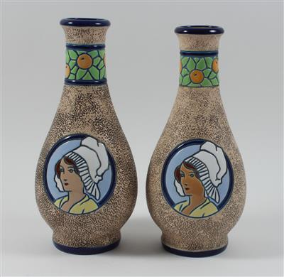1 Paar Jugendstil Vasen - Antiques