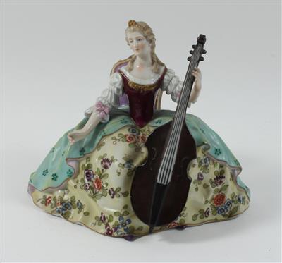 Dame mit Cello, - Antiquariato