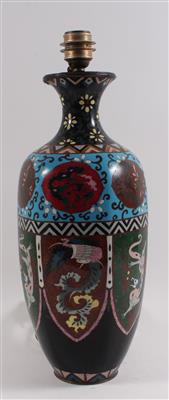 Japanischer Cloisonné Tischlampenfuß - Antiquariato