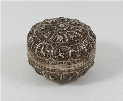 Silber Betel Dose, - Antiquariato