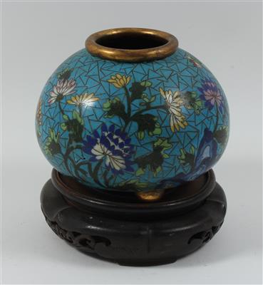 Cloisonné Pinseltopf bzw. -wascher, - Antiques