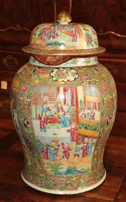 Famille rose-Vase, - Antiques