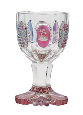 Pokal mit Jagdmotiven, - Antiquitäten