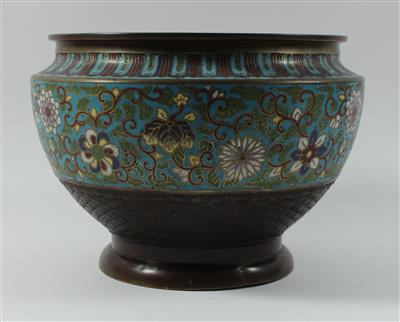 Cloisonné-Übertopf, - Antiquariato