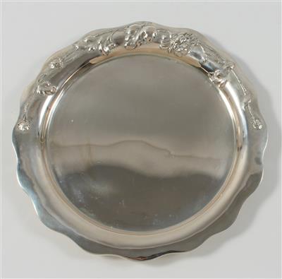 Deutscher Silber Teller, - Antiques
