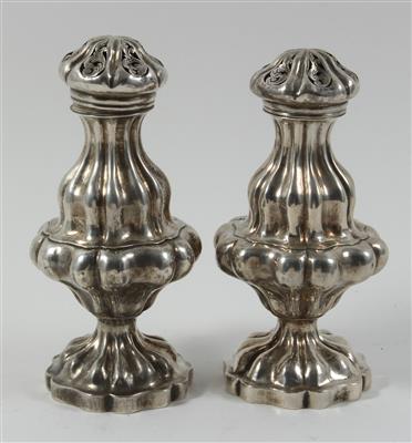 Paar Silber Zuckerstreuer von 1859, - Antiques