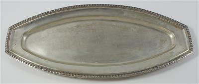 Prager Silber Fisch Platte, - Antiques