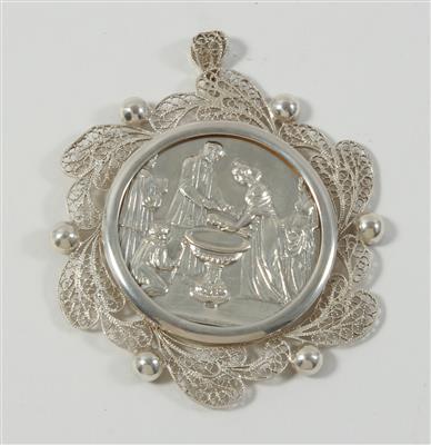 Wiener Silber Firmungstaler, - Antiquitäten