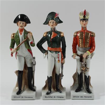 "Officier des Hussards", Maréchal de l'Empire", "Officier de Cavalerie", - Antiquariato