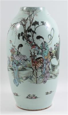 Famille rose Vase, - Antiquariato