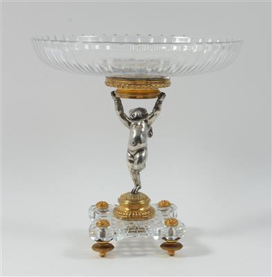 Tafelaufsatz der Glasmanufaktur Baccarat, - Antiques