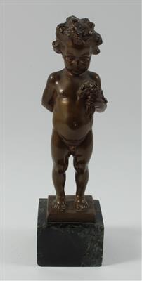 Hans Müller(1873-1937), Putto mit Blumenstrauss, - Figurale Darstellungen