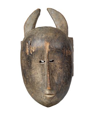 Bambara (oder Bamana), Mali, Afrika: Maske mit Hörnern. - Antiques