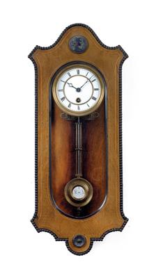 Historismus Miniatur Wandpendeluhr - Uhren und historische wissenschaftliche Instrumente und Modelle
