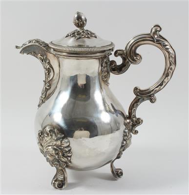 Französische Silber Kaffeekanne, - Antiquariato