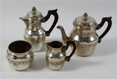 Französische Silber Miniatur Kaffee- und Teegarnitur, - Starožitnosti