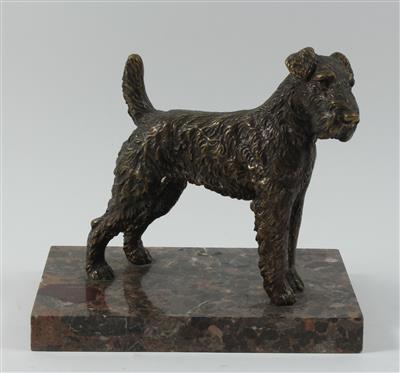 Terrier, - Skulpturen, Volkskunst, Fayencen, Bronzen