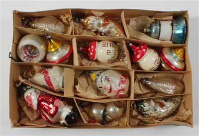 15 Stück Christbaumschmuck, - Antiques