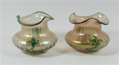 Böhmisches Vasenpaar, - Starožitnosti