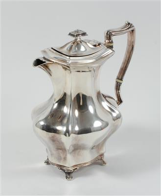 Sheffielder Silber Teekanne, - Antiques