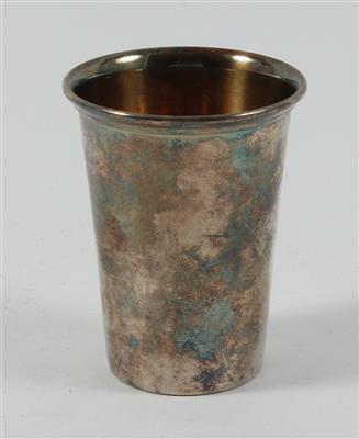 Wiener Silber Becher mit Innenvergoldung, - Antiquariato