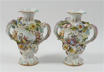 1 Paar Vasen, - Antiquariato