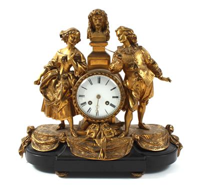 Neoklassizismus Bronze Pendule "D'pit amoureux" - Antiquitäten