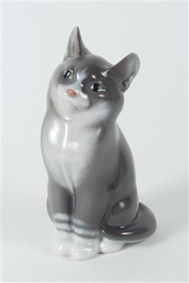 Sitzende Katze, - Antiquariato