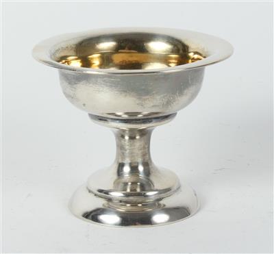 Silber Gewürzschälchen mit Innenvergoldung, - Antiques