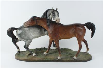 Zwei Pferde, - Antiques