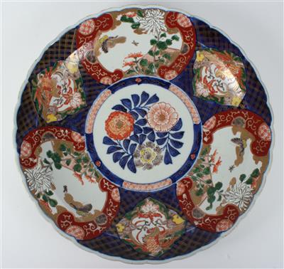 1 Paar Imari verte Teller, - Antiques and art