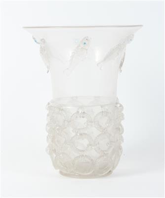 Becher-Vase mit 6 Fischen - Saisoneröffnung - Antiquitäten