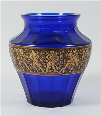 Ludwig Moser  &  Söhne, Vase, - Saisoneröffnung - Antiquitäten