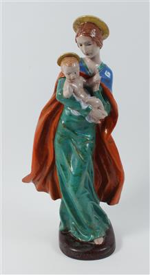 Madonna mit Kind, - Antiques and art