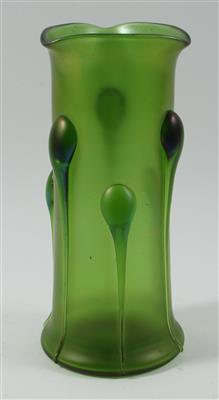 Vase mit Tropfenauflagen, - Arte e antiquariato