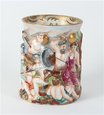 Zylindrische Vase oder Gefäß, - Arte e antiquariato
