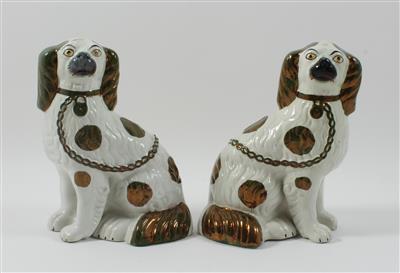 1 Paar Comforter Spaniels, - Antiques