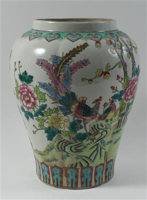 Famille rose Vase - Antiquitäten