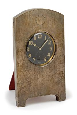 Englische Acht-Tage-Taschenuhr in russischem Silber Tischgehäuse - Antiquariato