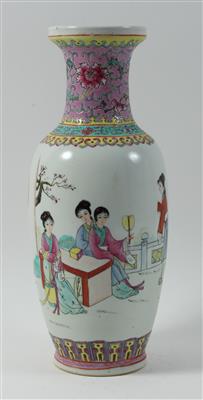 Famille rose Vase, - Starožitnosti