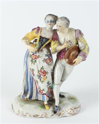 Harlekin und Harlekine, - Antiques