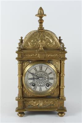 Historismus Bronze Türmchenuhr - Antiquariato